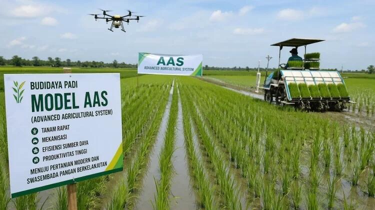 Dari Arkansas ke Indonesia, AAS Hadirkan Sistem Tanam Padi Modern