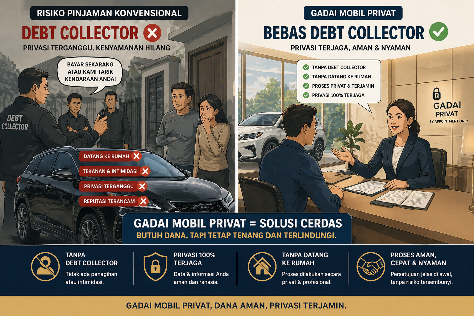 Beli Cash Rp1,3 Miliar Tapi Tetap Dikejar Debt Collector