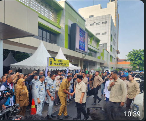 Presiden RI Jenguk Korban Kecelakaan KA Bekasi Timur di RSUD Kota Bekasi