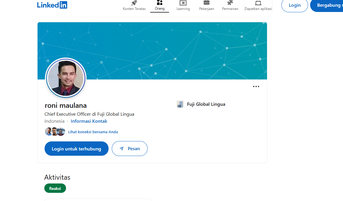 Penipuan LPK Fuji Global Lingua asal Kabupaten Subang Jawa Barat Owner Roni Maulana