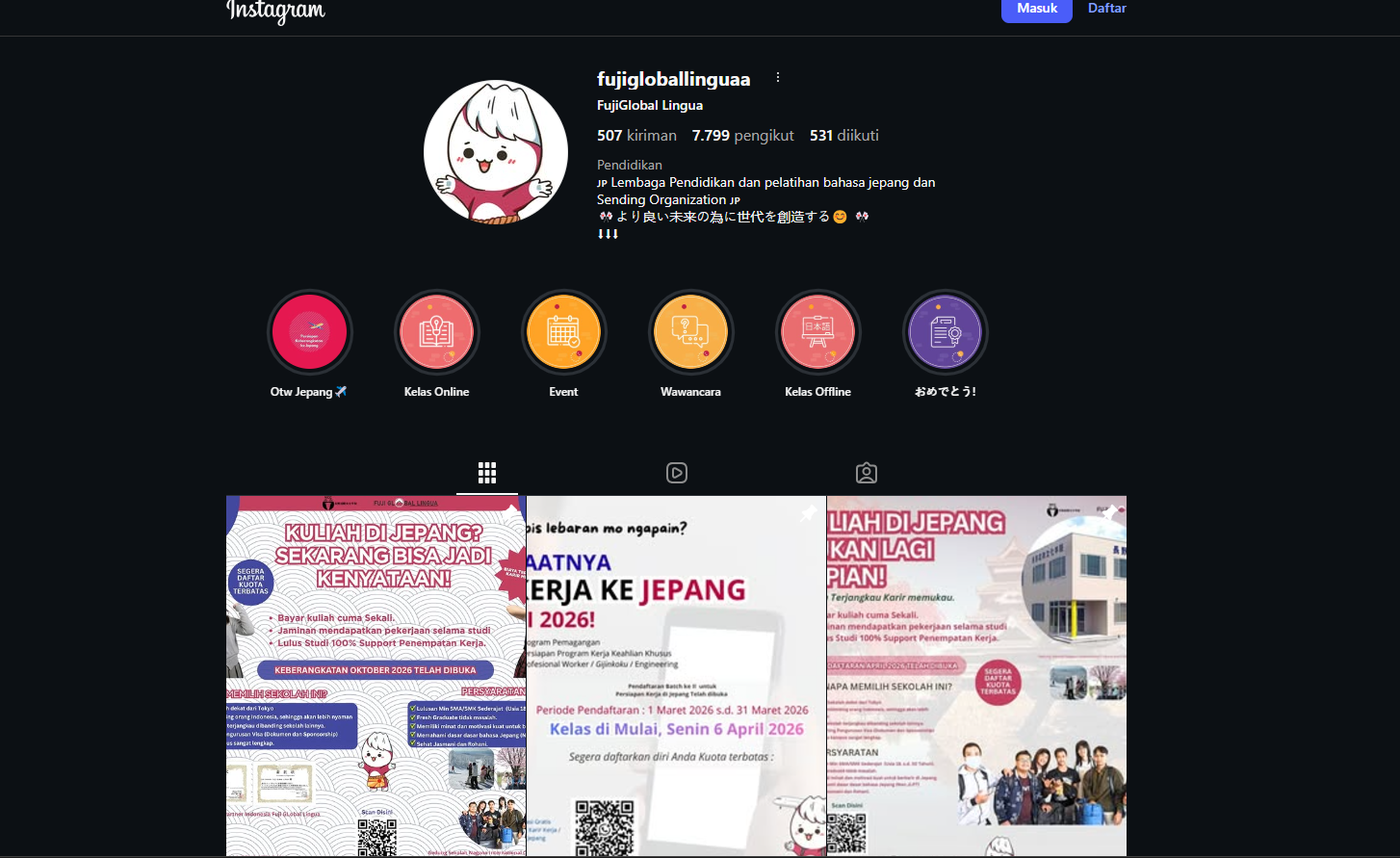 Penipuan LPK Fuji Global Lingua asal Kabupaten Subang Jawa Barat Owner Roni Maulana