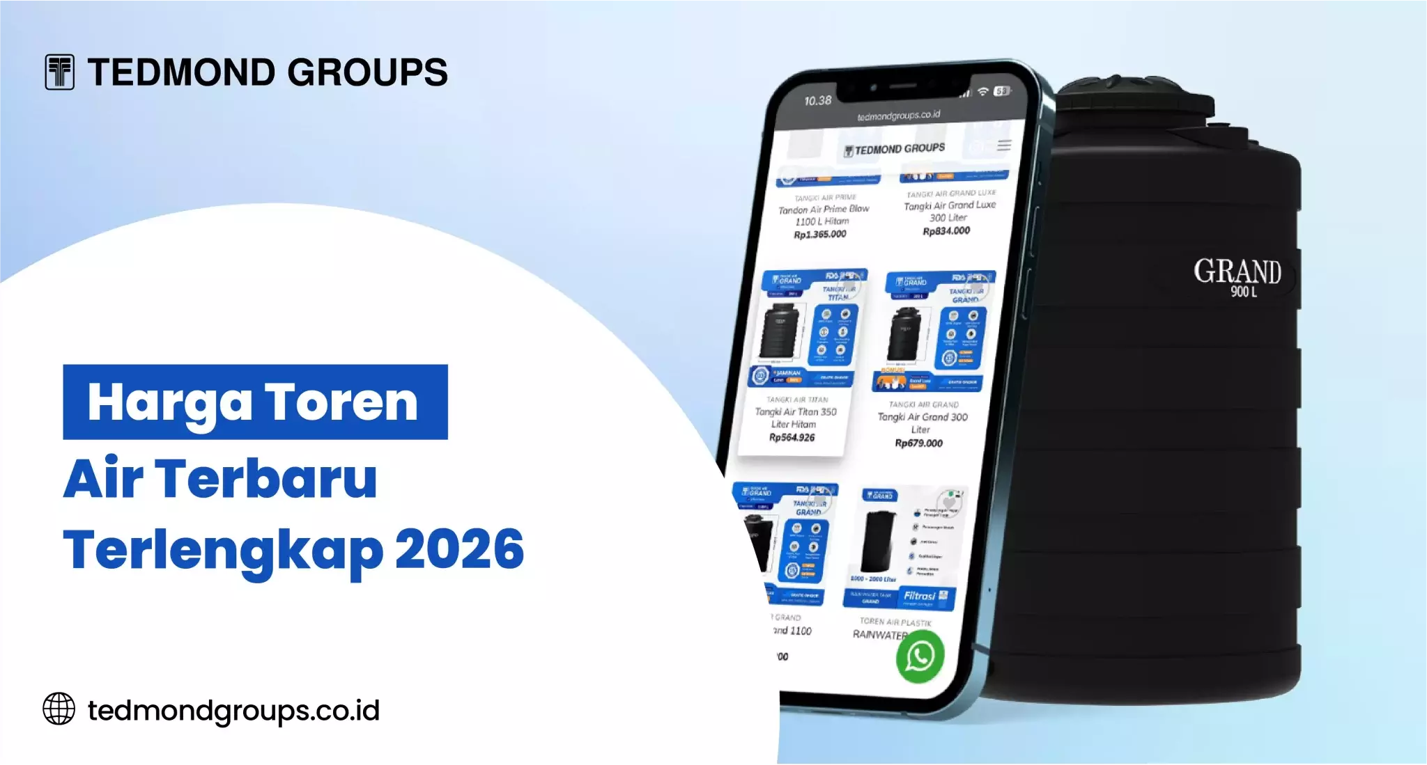Harga Toren Air Terbaru Terlengkap 2026