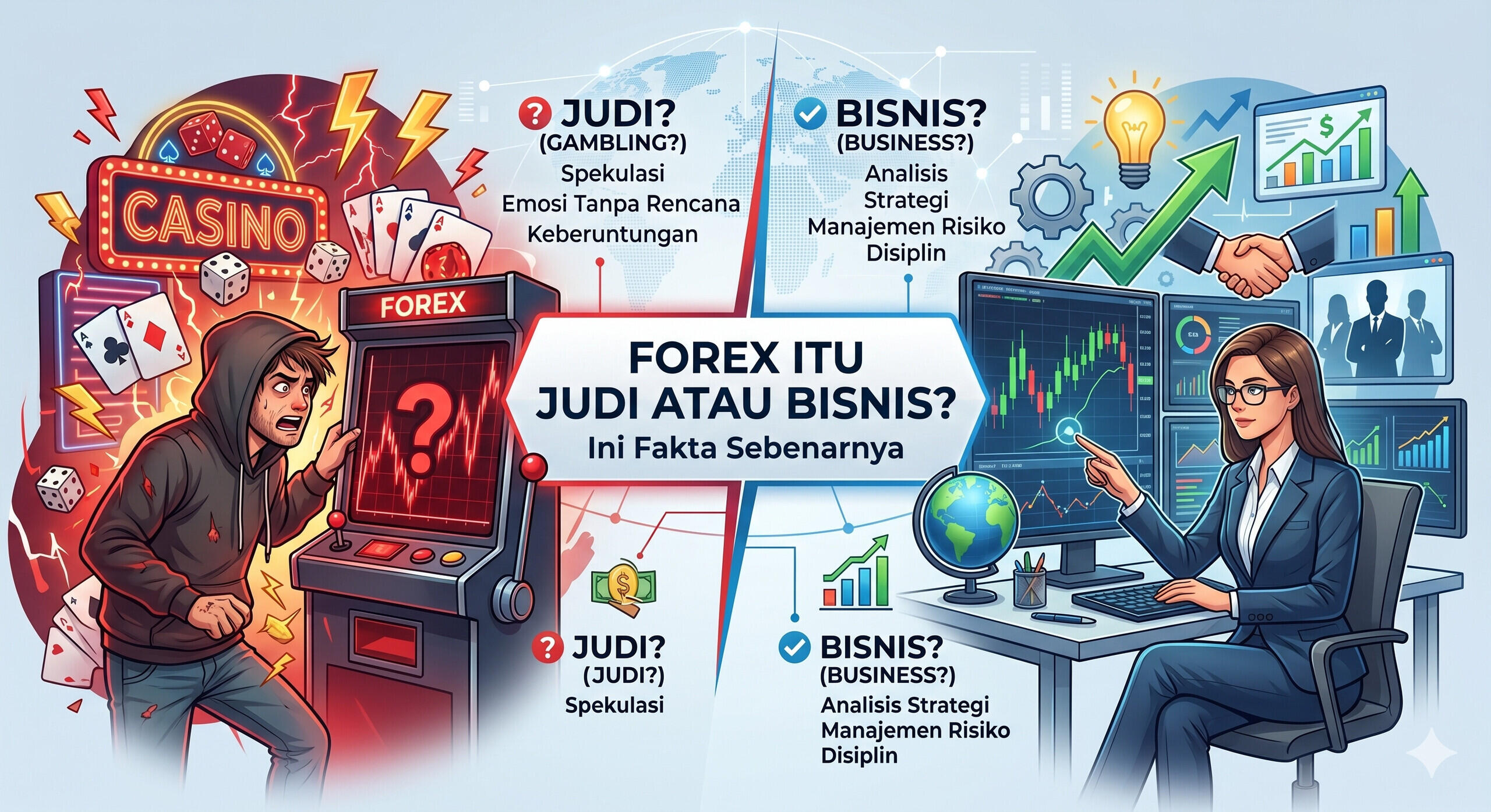 Forex Itu Judi atau Bisnis? Ini Fakta Sebenarnya