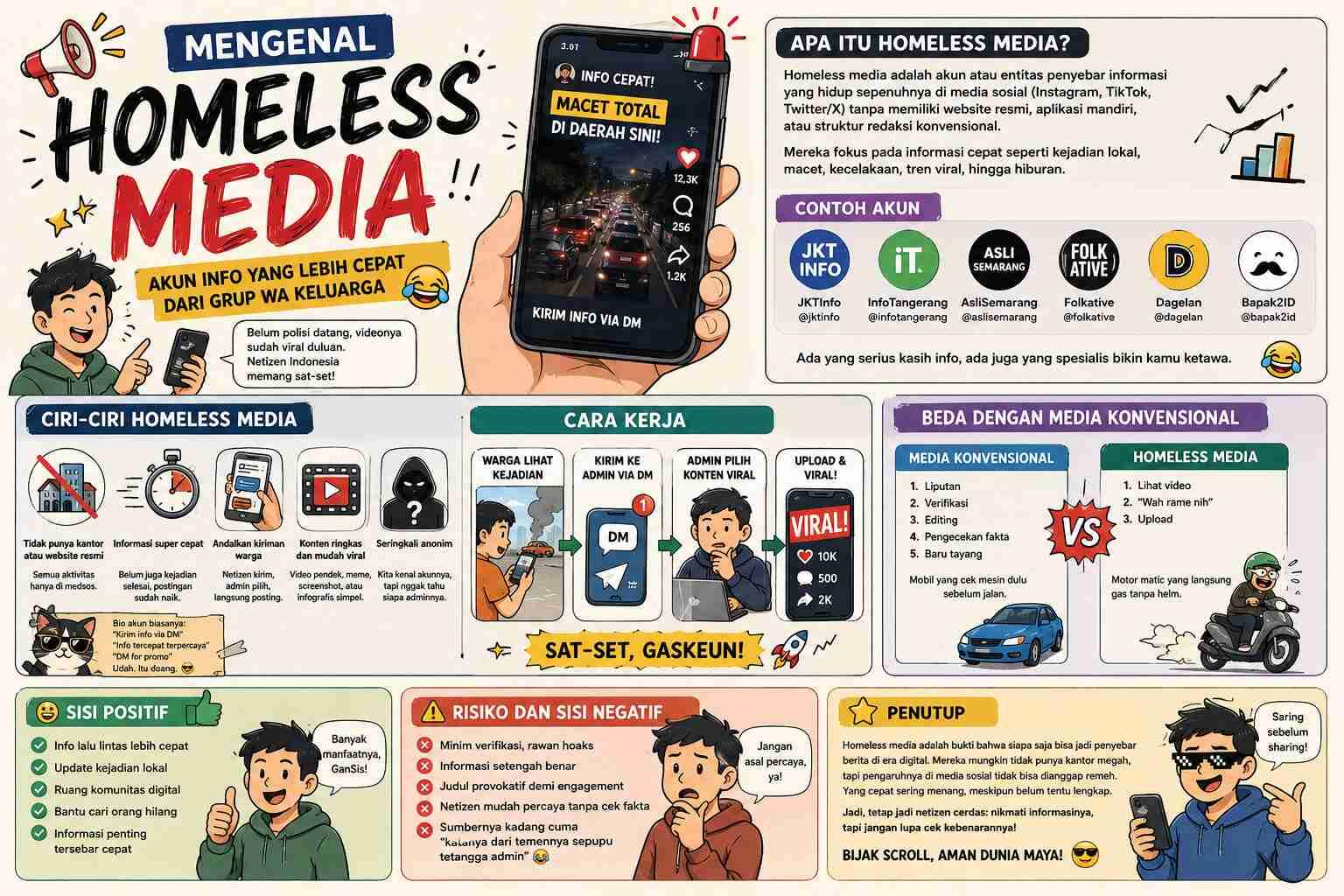 Apa Itu Homeless Media: Akun Info yang Lebih Cepat dari TV Nasional