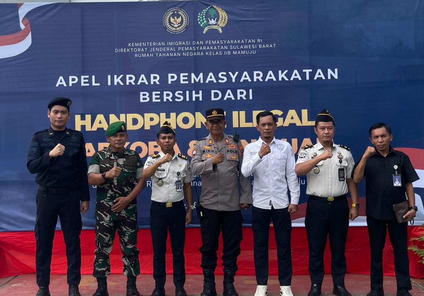 Rutan Mamuju Teguhkan Komitmen Pemasyarakatan Bersih Bersama APH Dan Mitra Masyarakat