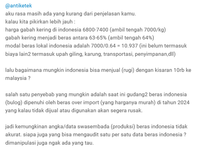 Produksi Beras Indonesia Semester I 2026 Mencapai 19,31 Juta Ton Ancaman El Nino
