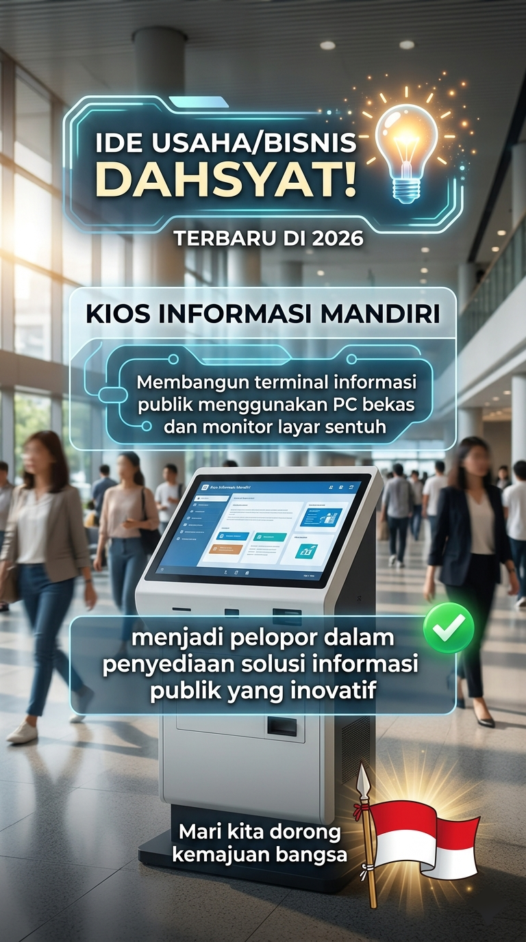 ✅ IDE USAHA/BISNIS DAHSYAT TERBARU 2026 - Membangun Kios Informasi Mandiri