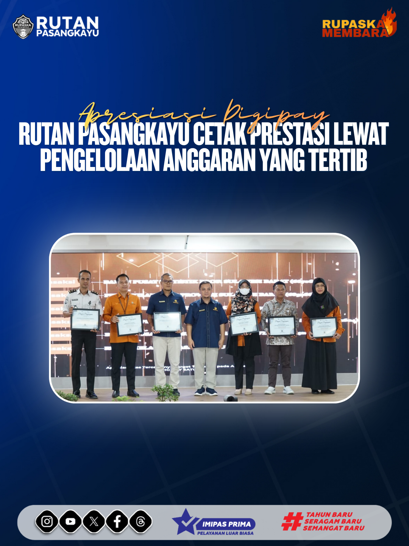 Rutan Pasangkayu Cetak Prestasi Lewat Pengelolaan Anggaran yang Tertib