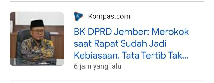 Petinggi Gerindra Panggil Anggota DPRD Jember Merokok dan Main Game saat Rapat