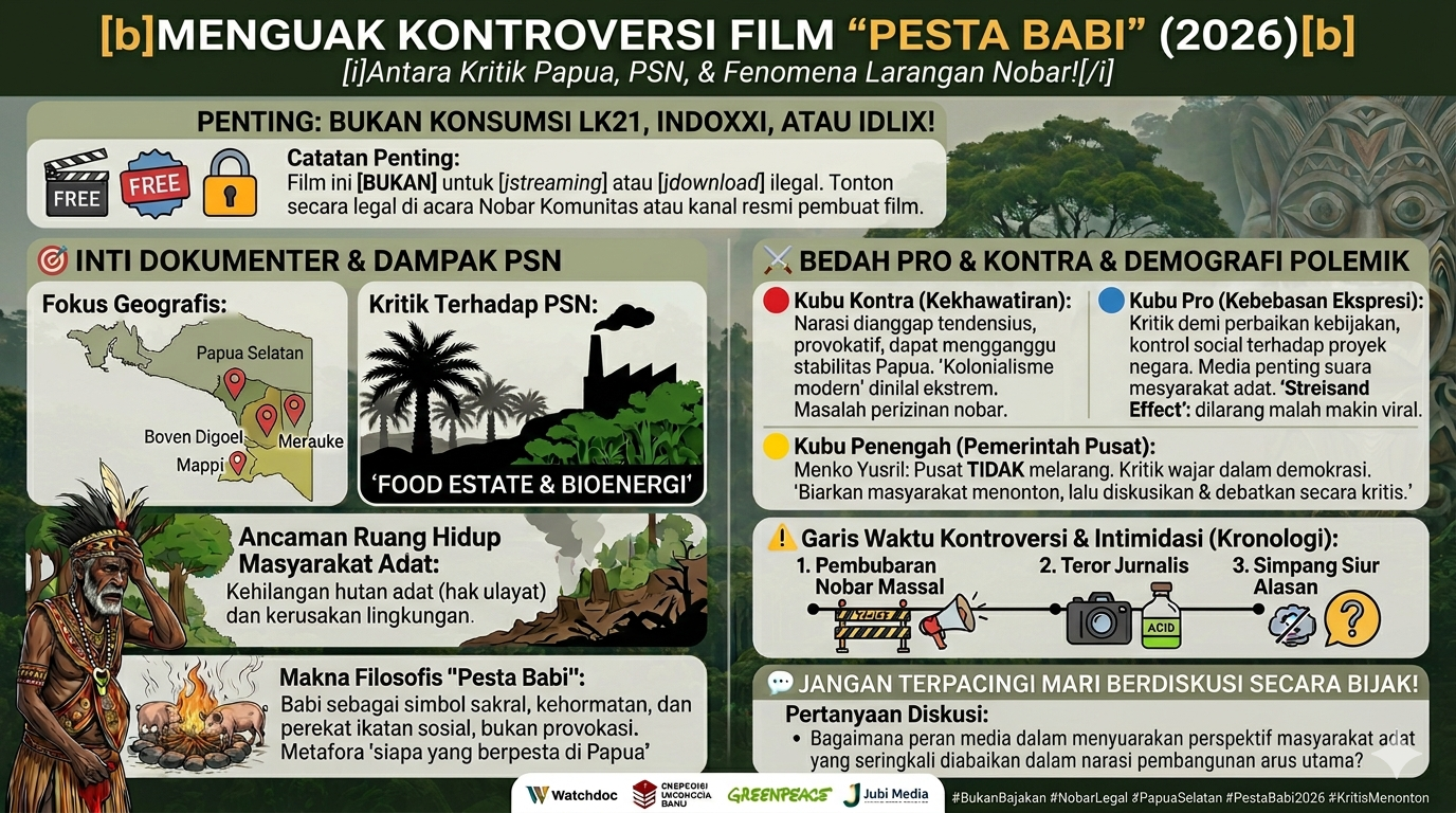 Geger "Pesta Babi" (2026): Kritik Papua vs Larangan Nobar!
