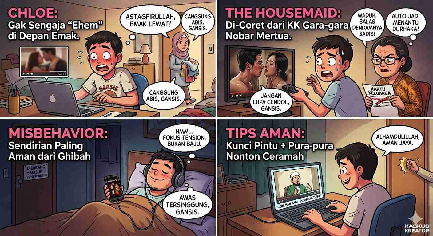 3 Film Thriller yang Hanya Boleh Ditonton Sendirian