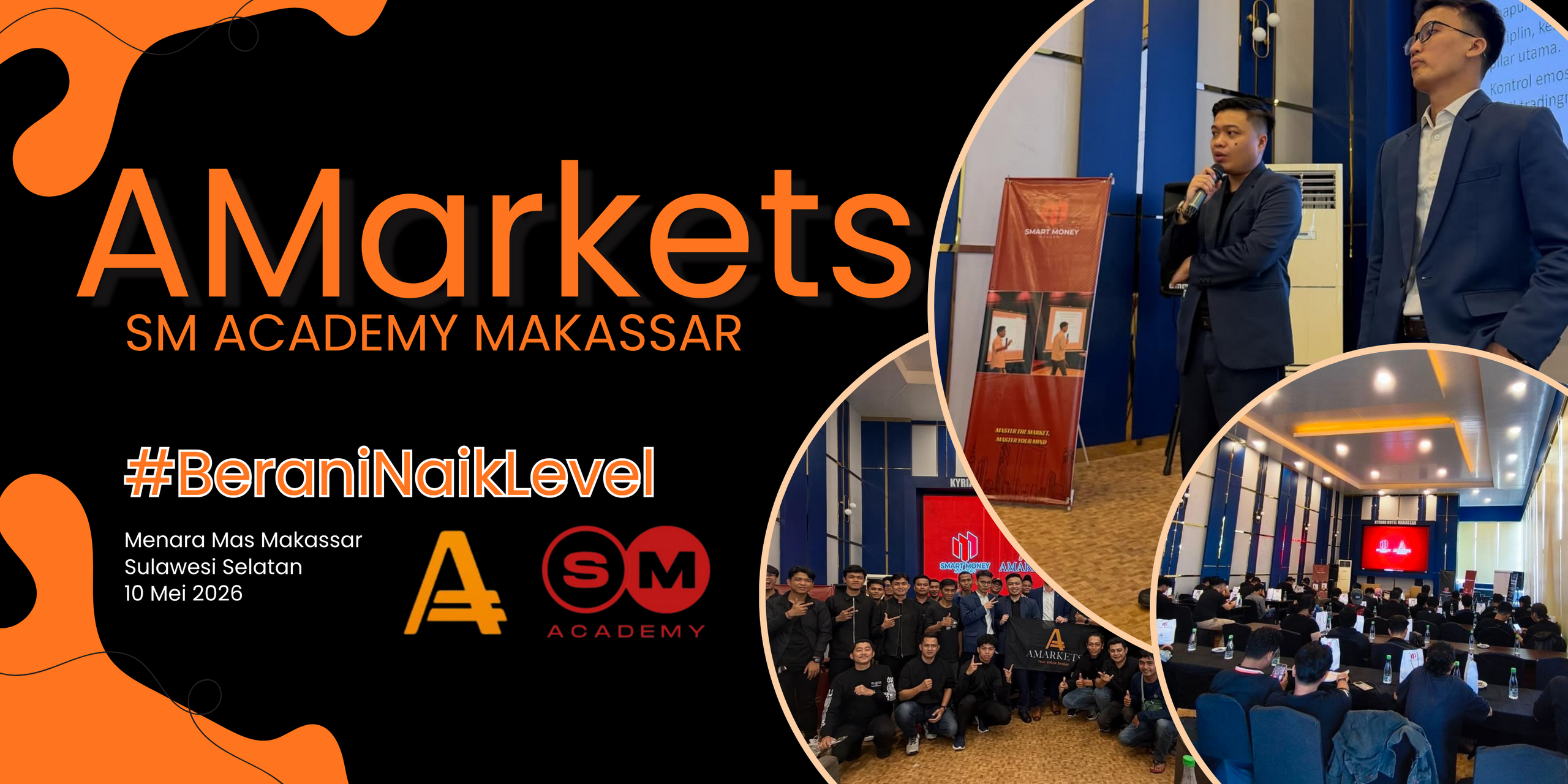 Seminar Trading AMarkets dan Smart Money Academy di Makassar Mei 2026