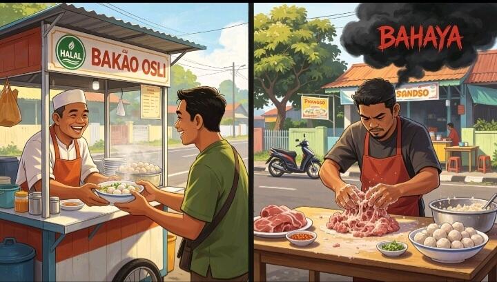 Bahaya &amp; alasan Pedagang Curang Pakai Daging Babi Di Bakso