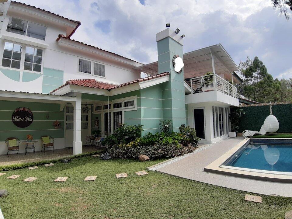 Villa kota bunga puncak villa malini 2 kolam renang pribadi