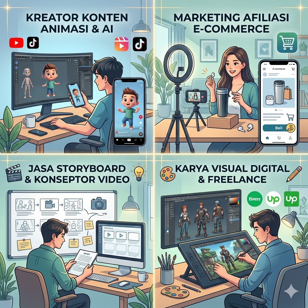 Panduan Lengkap Menghasilkan Uang dari Rumah di Era Kreatif Digital
