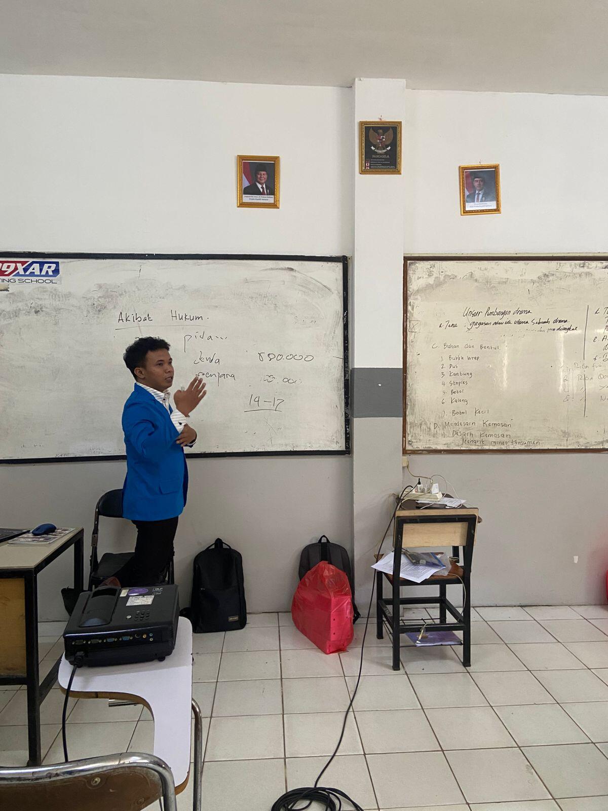 Mahasiswa Hukum UNPAM Suarakan Bebas Kekerasan Seksual di SMK Sasmita Jaya 2