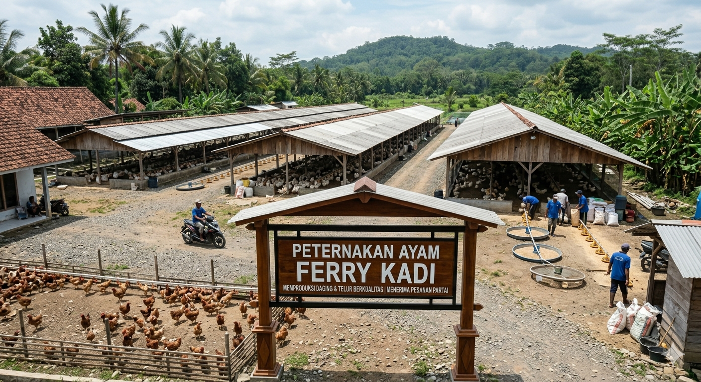 Peternakan Ferry Kadi Jadi Kegiatan Ekonomi Baru Masyarakat