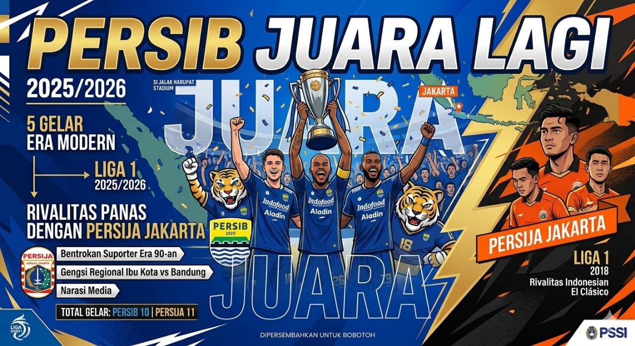 Persib Jadi Naga, Juara 3x Berturut Liga 1