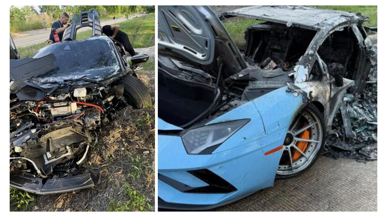 Kenapa Bisa Begini ? Dua Lamborghini Hancur dalam Kecelakaan