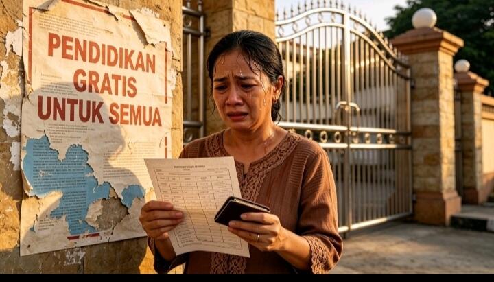 1.&nbsp;Janji di Dinding, Beban di Pundak: Pendidikan Gratis.