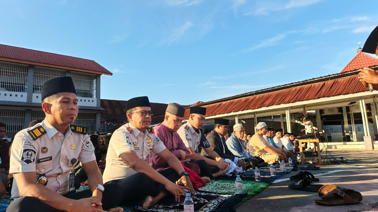 Rutan Mamuju Gelar Shalat Idul Adha Dengan Penuh Khidmat 