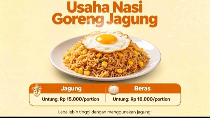 5.&nbsp;Rahasia Untung Besar Usaha Kuliner: Nasi Goreng Jagung, Modal Kecil Hasil Melimpah