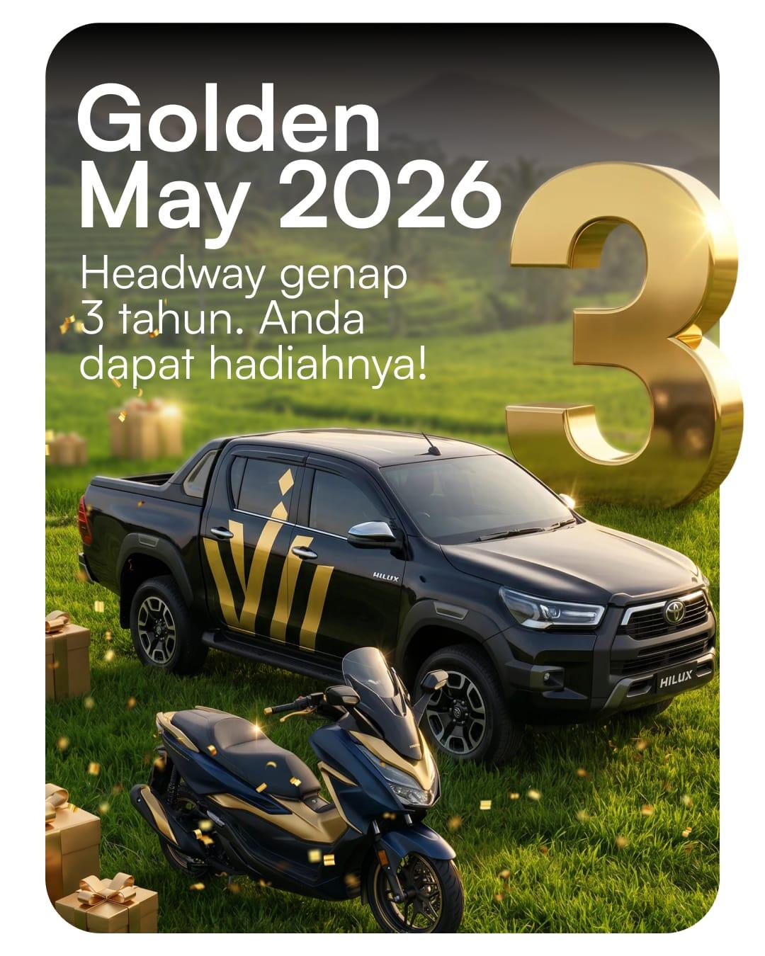 HEADWAY bertabur hadiah utama Mobil impian di ulang tahun ke 3