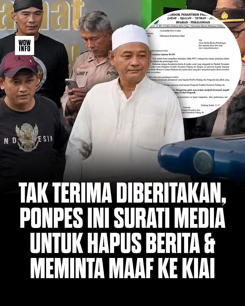 Bukan Minta Maaf, Keluarga Kiai Pencabulan di Pekalongan Malah Tuntut Media Hapus....