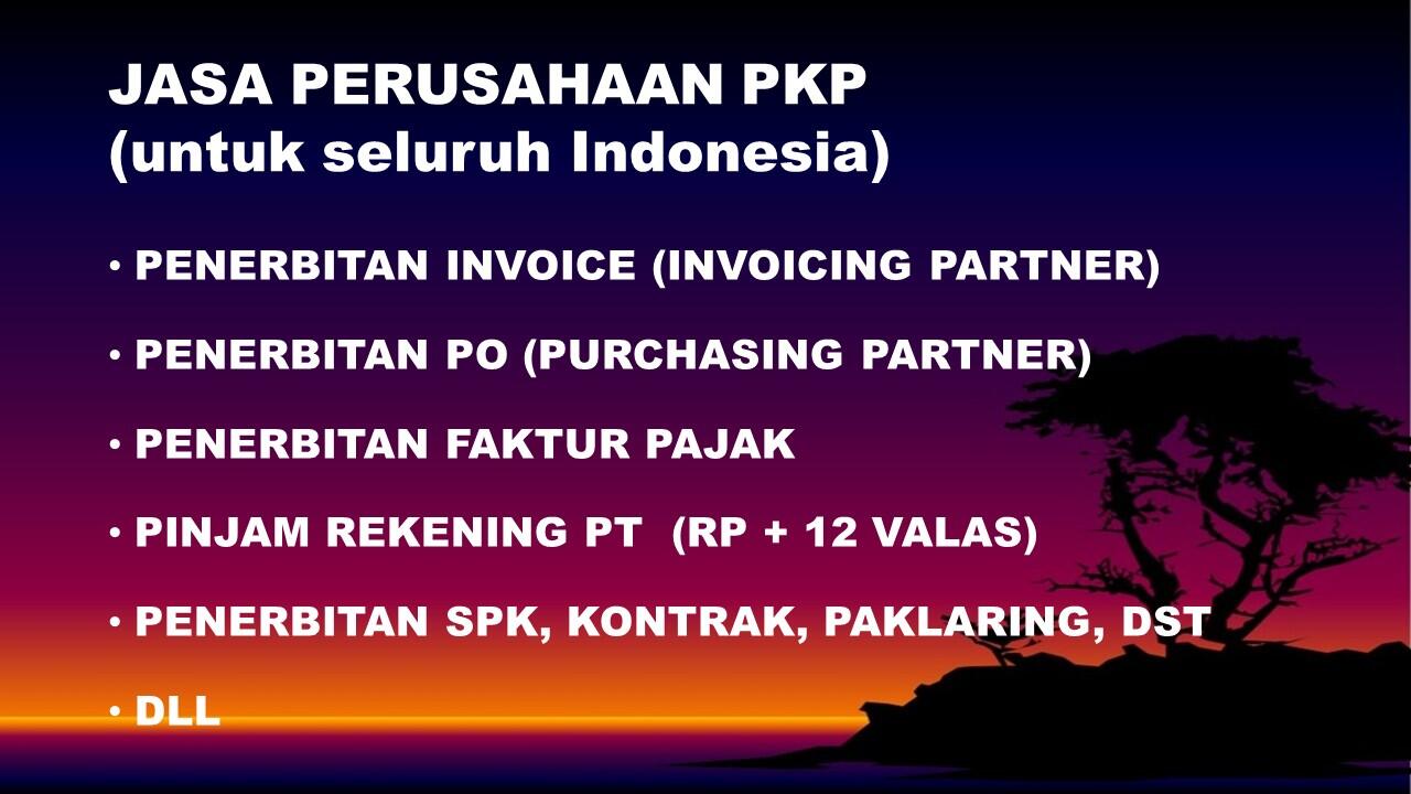 JASA KERJASAMA ATAU PINJAM BENDERA/SEWA PERUSAHAAN