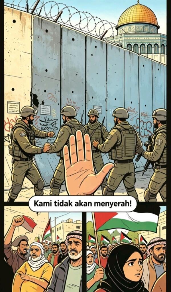 kritik tajam buat dunia yang cuma banyak janji, dan pesan semangat berjuang 🇵🇸