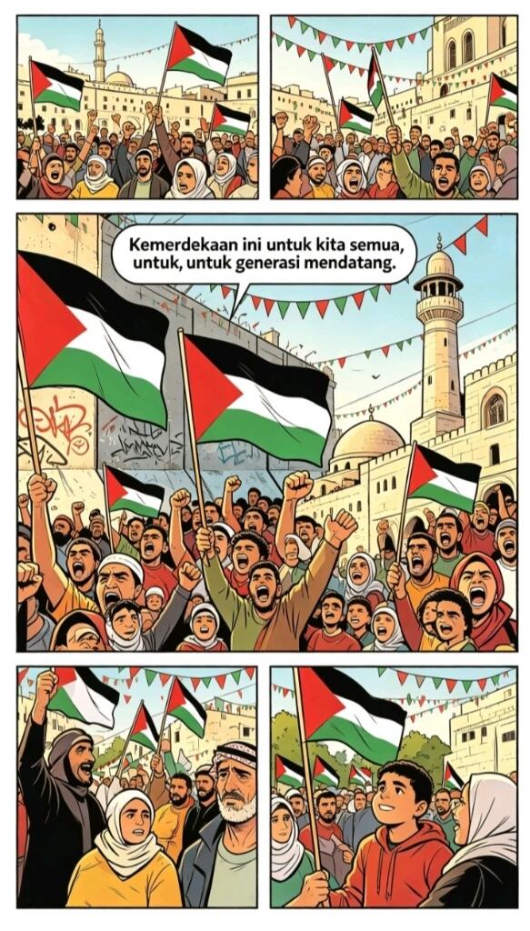 kritik tajam buat dunia yang cuma banyak janji, dan pesan semangat berjuang 🇵🇸