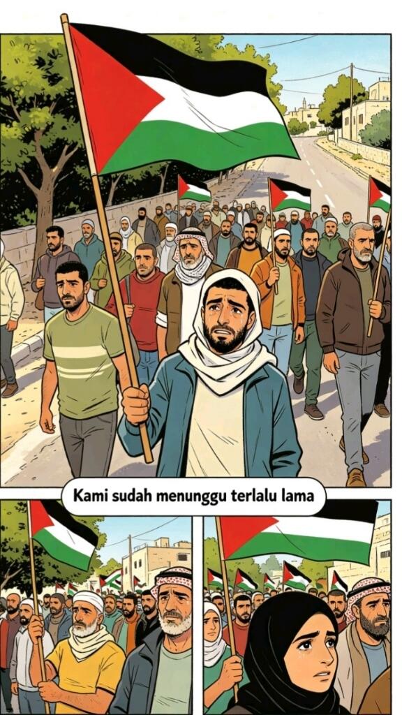kritik tajam buat dunia yang cuma banyak janji, dan pesan semangat berjuang 🇵🇸