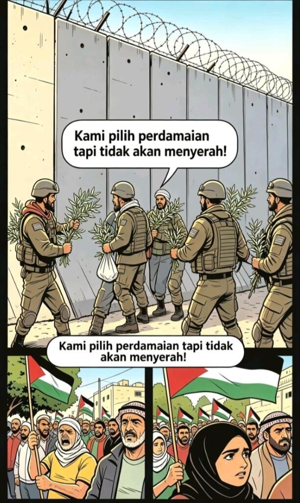 kritik tajam buat dunia yang cuma banyak janji, dan pesan semangat berjuang 🇵🇸
