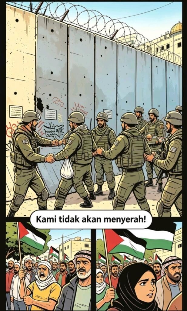 kritik tajam buat dunia yang cuma banyak janji, dan pesan semangat berjuang 🇵🇸