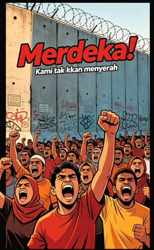 kritik tajam buat dunia yang cuma banyak janji, dan pesan semangat berjuang 🇵🇸