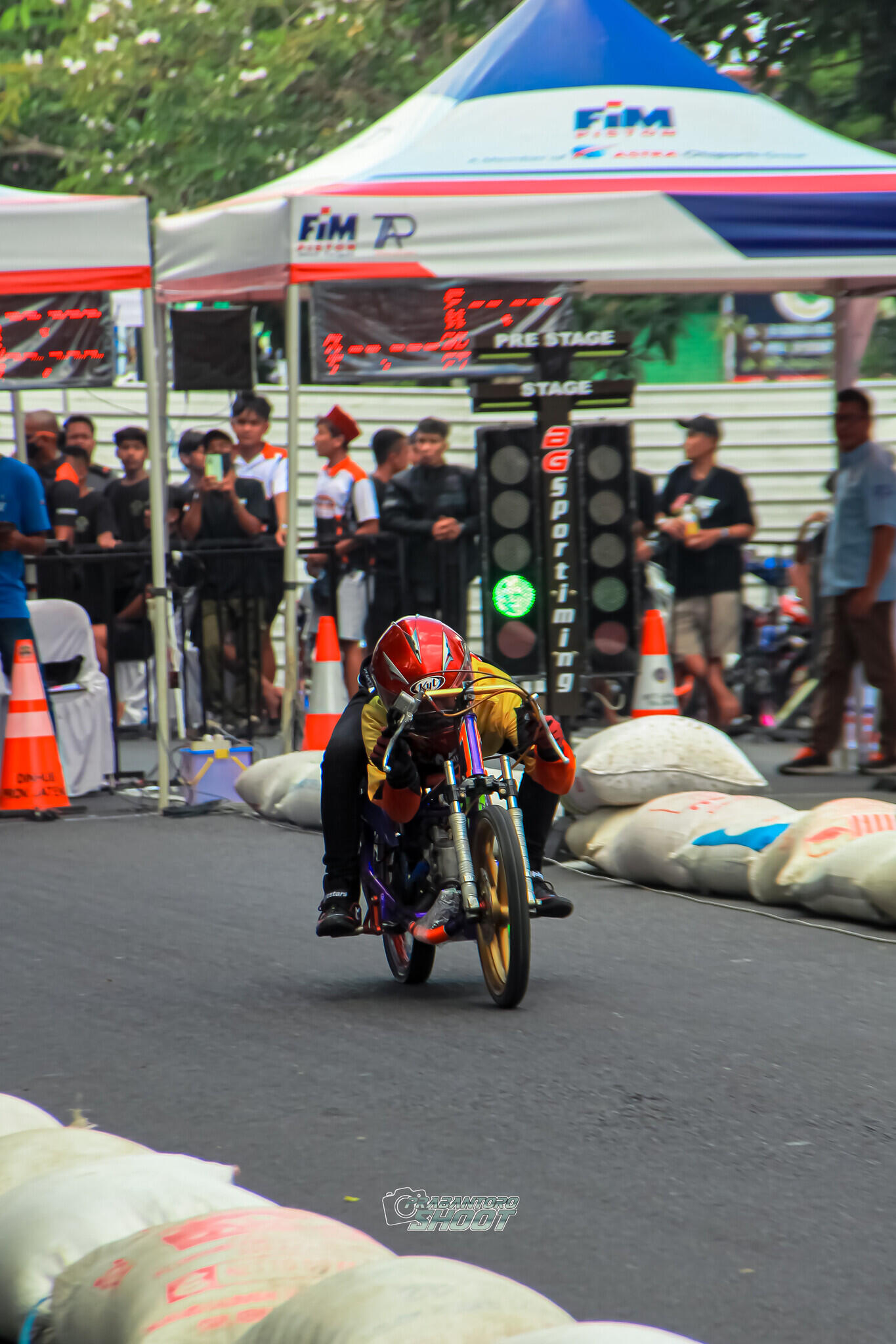 Joki drag bike / pembalap drag Raden arjuna asal magelang