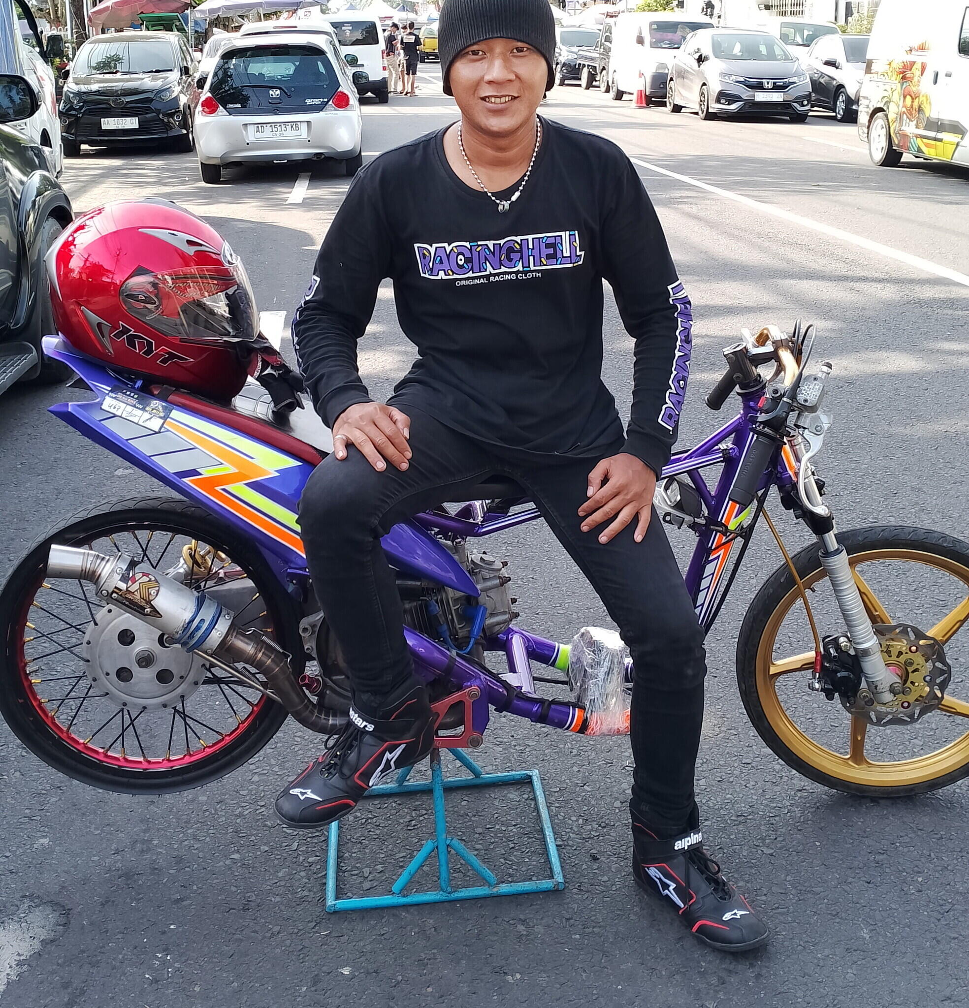 ( Gosip balap ) Bali x Jawa tengah joki drag bike raden arjuna asal magelang