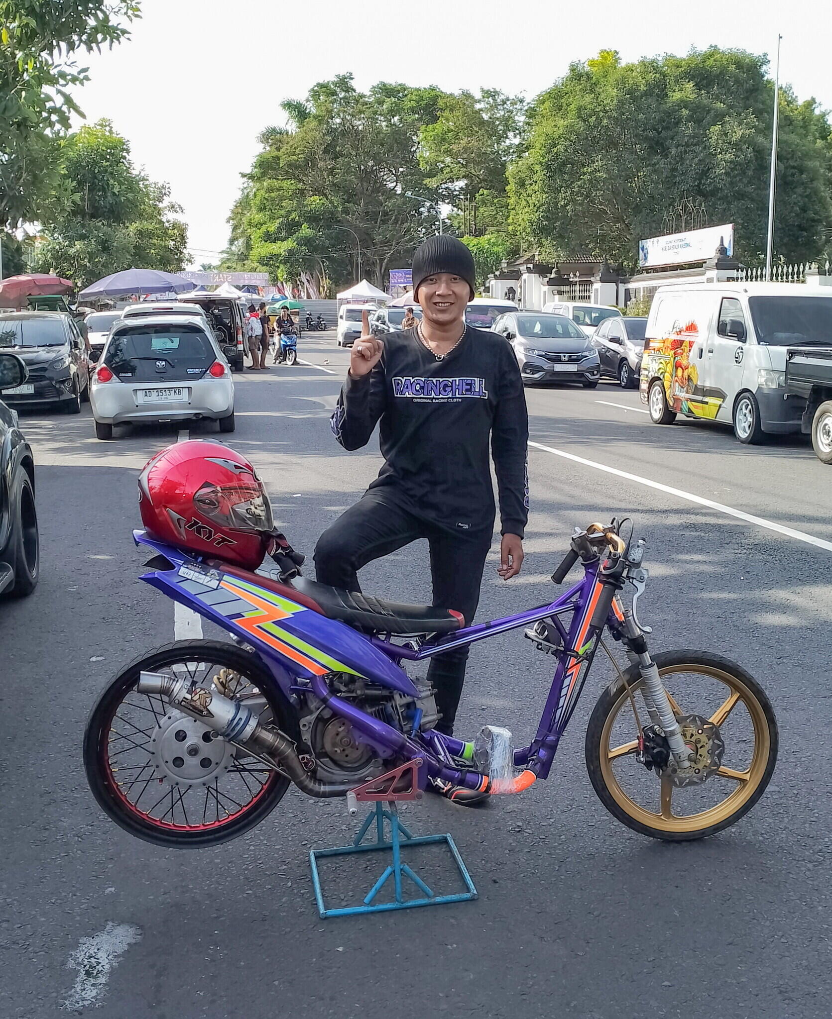 Pembalap asli magelang, joki drag bike raden arjuna