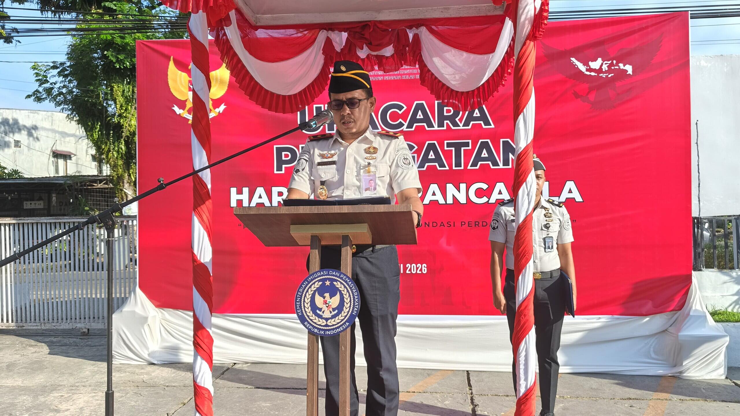 Rutan Mamuju Gelar Upacara Peringatan Hari Lahir Pancasila