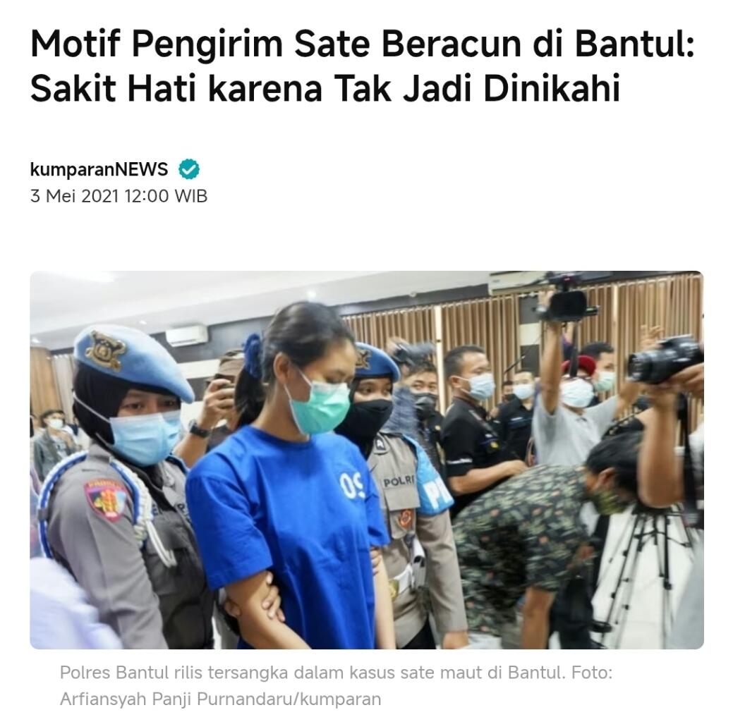Kematian Janggal Wanita di Boyolali Usai Santap Sate Ayam, Menantu Diduga Terlibat.
