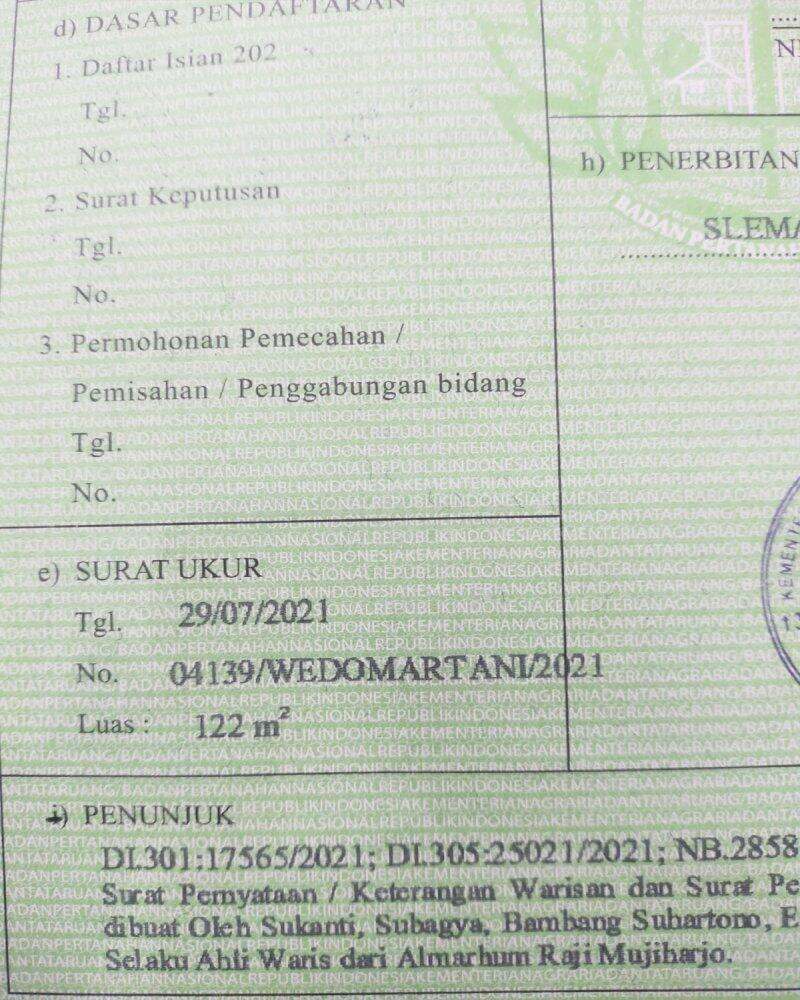 Tanah Dijual di Yogyakarta Dekat UNRIYO, UPN Veteran Yogyakarta, Pakuwon Mall Jogja