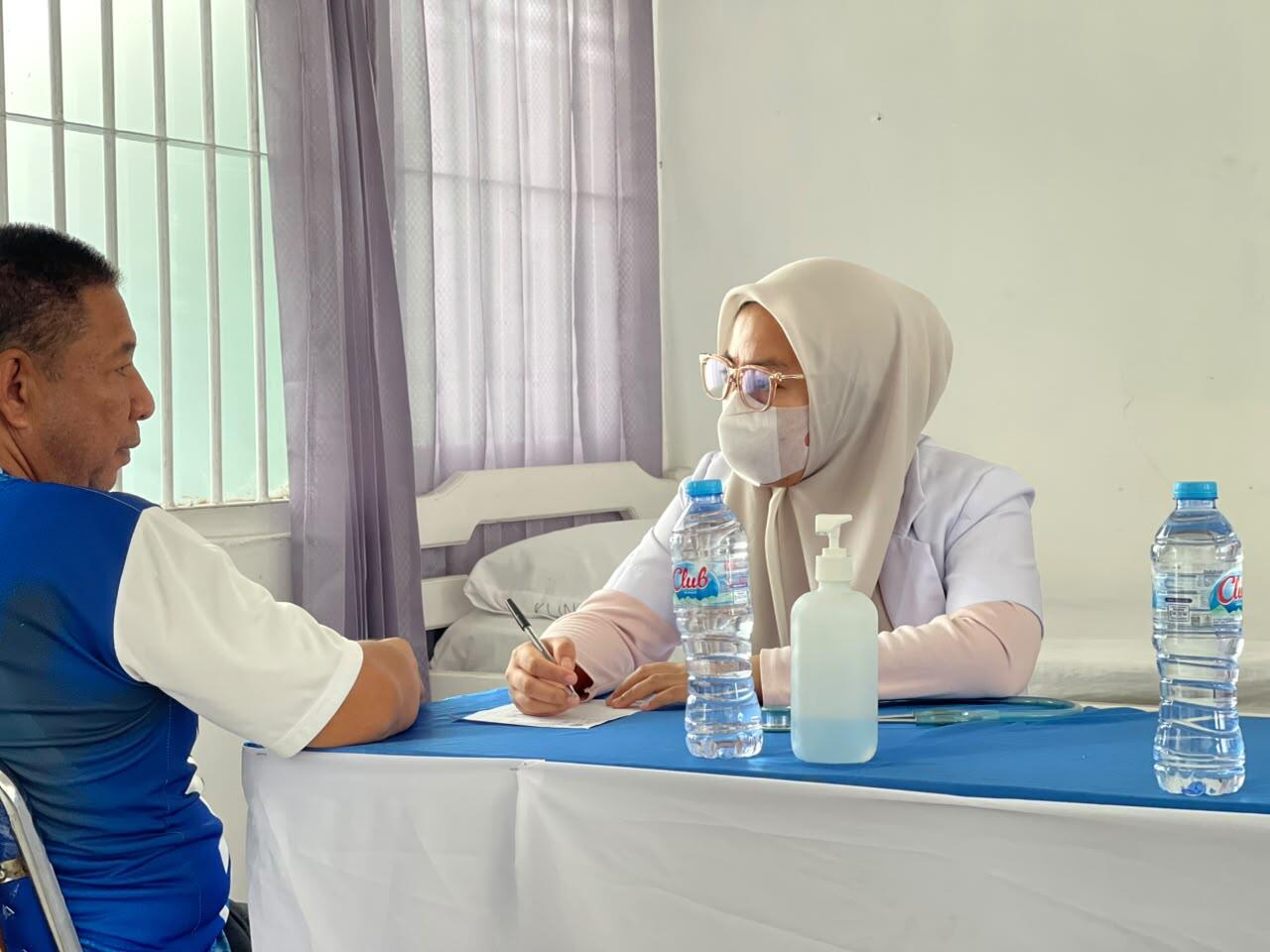 Rutin Jaga Kesehatan Warga Binaan, Rutan Mamuju Bersama Puskesmas Binanga 