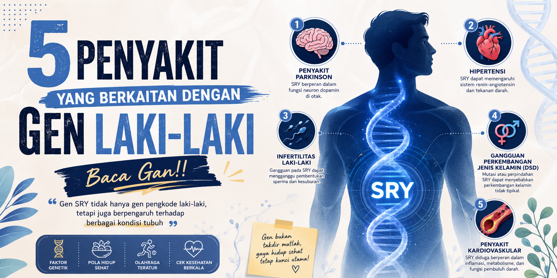 5 Diseases Linked to Male Genes, Read Bro!!
