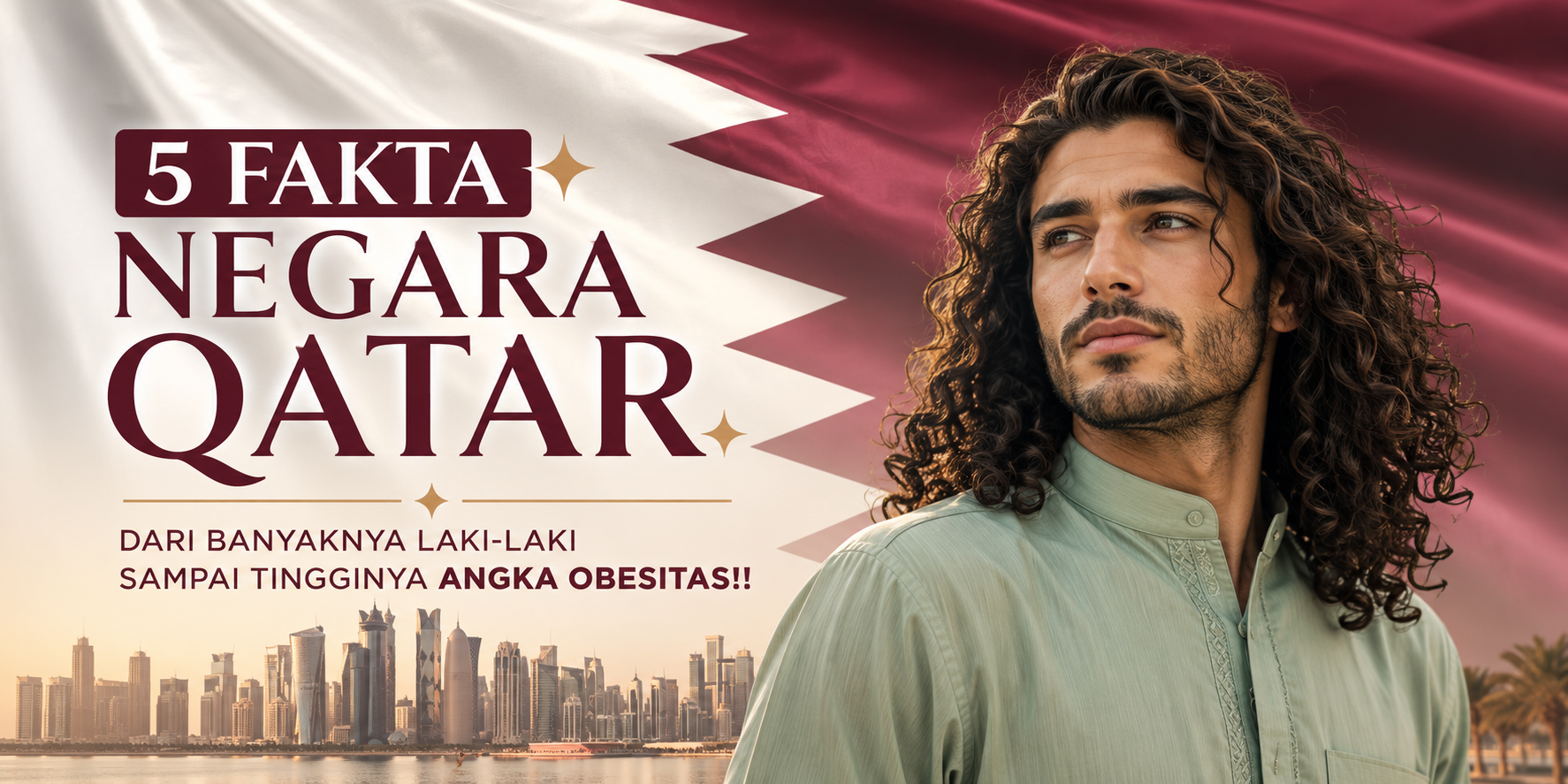 5 facts about the country of Qatar, from the large number of men to the high obesity rate!!