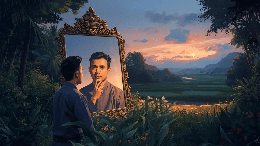 The biggest paradox of the mirror illusion