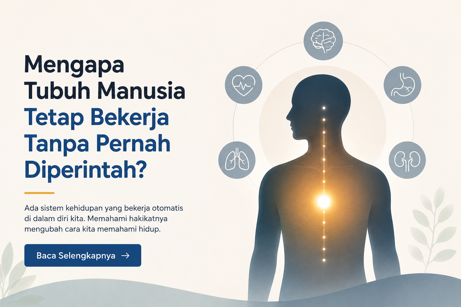 Why does the human body continue to work without being ordered?