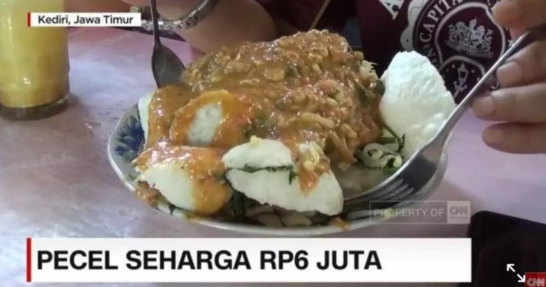 Menengok Warung Pecel Viral Di Kediri Satu Porsi Harganya Rp6 Juta