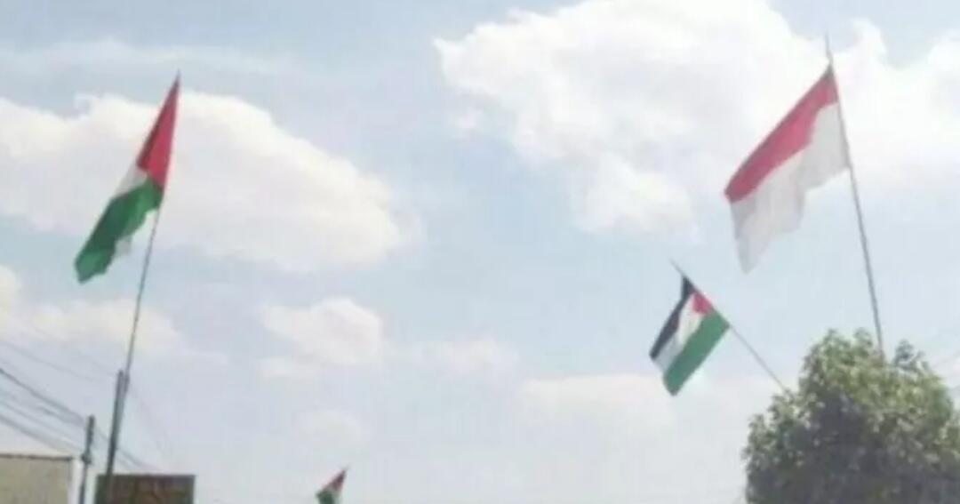 Parah! Beberapa Warga Yogya Kibarkan Bendera Palestina