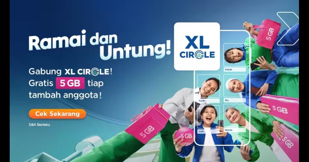 Gratis 5GB & Bisa Sharing Kuota Bareng Circle-mu! Join XL Circle Sekarang