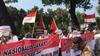 Sekelompok Massa Demo di Depan Balai Kota, Tolak Politisasi CFD